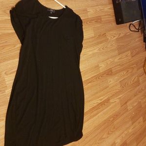 Black T-shirt dress